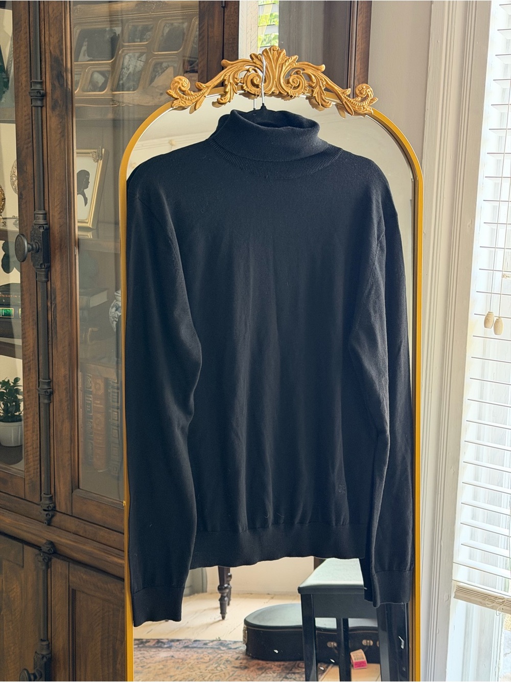 The Kooples NWT 100% Wool Men's Black Turtleneck Sweater